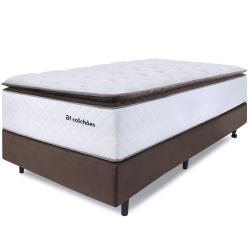 Cama Box Colchão com Molas Ensacadas Solteiro Alto Premium Sleep Marrom 88x188cm bf Colchões Menor preço em Cama Box Colchão com Molas Ensacadas Solteiro Alto Premium Sleep Marrom 88x188cm bf Colchões