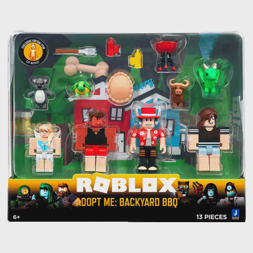 Roblox Pack 4 Bonecos Adopt Me Backyard bbq + Código Virtual em Promoção na  Americanas