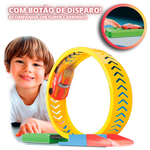 Pista Carrinho Gira 360 Com Lançador Looping Tipo Hotwheels