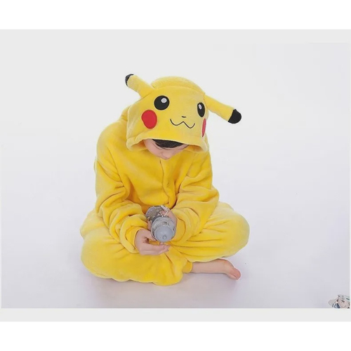 Pijama Infantil Macacão Kigurumi Fantasia Pikachu