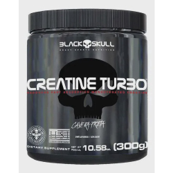 Creatina turbo 300 G pote black skull Menor preço em Creatina turbo 300 G pote black skull