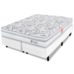 Cama Box Queen Colchão Ortopédico Espuma Certificada 158x198x58cm - bf Colchões Menor preço em Cama Box Queen Colchão Ortopédico Espuma Certificada 158x198x58cm - bf Colchões