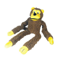Brinquedo Chalesco Para Cães Pelúcia Macaco Marrom
