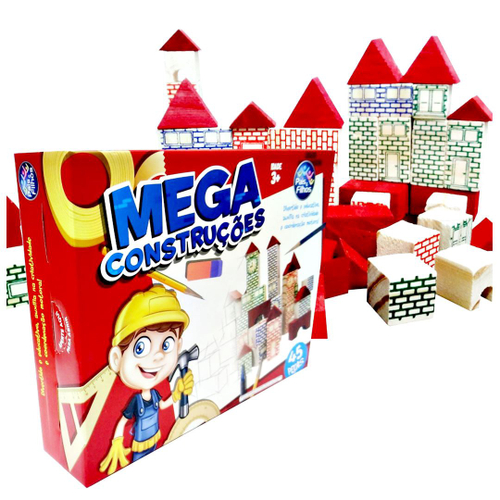 BLOCO DE MONTAR BRINQUEDO MEGA CONSTRUÇÃO