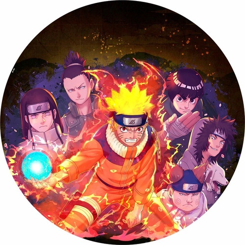 Painel Redondo Naruto Sublimado 1,50 X 1,50 c/elástico - Promoção - Foto  real - Poliéster - Elastano - Acabamento Perfeito