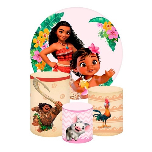 Kit Decoração Festa Infantil Moana