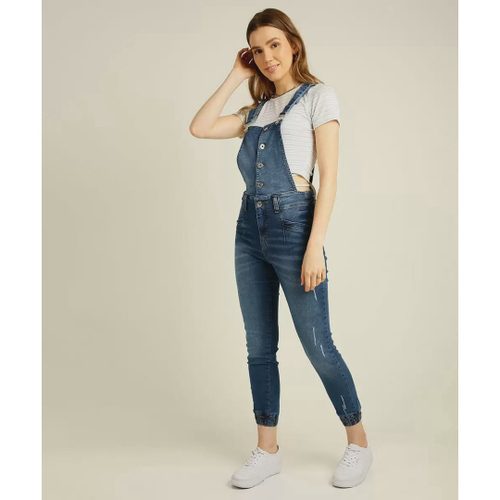 Macacão jeans biotipo new arrivals