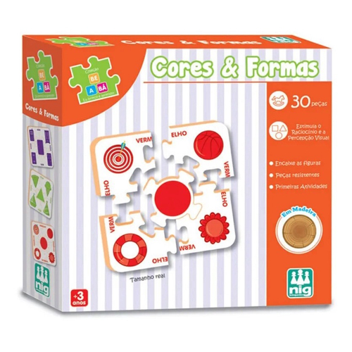 Kit Pedagógico Educativo Com 9 Jogos Madeira Nig Brinquedos no Shoptime