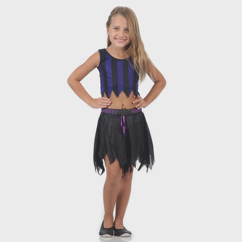 Fantasia Infantil Feminina Barata Halloween Menina Vampira