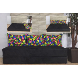 Sofá-cama Bicama 3 Lugares Casal Sofanete c/Almofadas Dupla Suede Preto é boa?