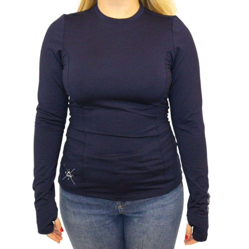 blusa segunda pele azul marinho