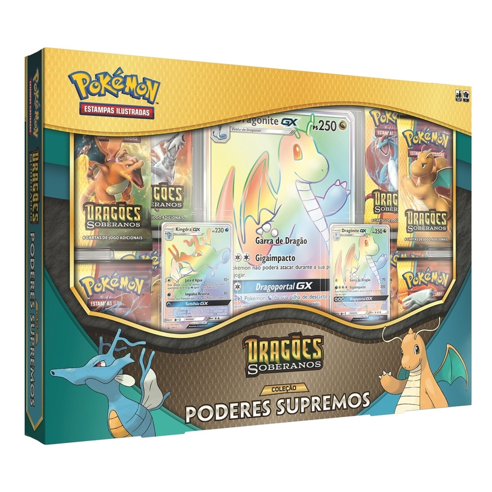 Box Pokémon Lendas de Unova Dragões Soberanos em Promoção na Americanas