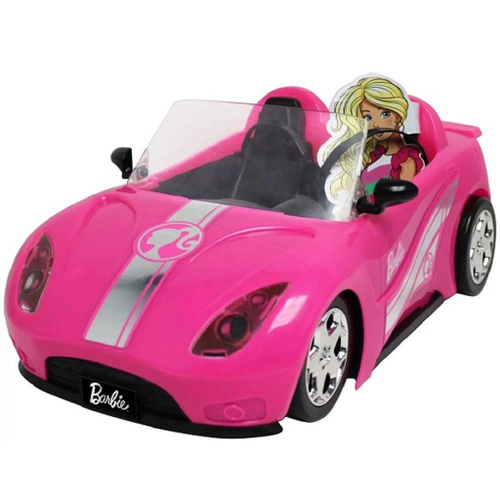 Carro Controle Remoto 3 Funções Barbie Rosa Original Candide