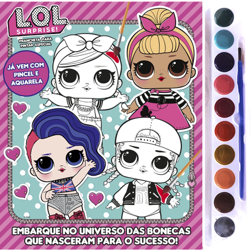 Livro - LOL Surprise - Diversão para colorir: Dê um toque de criatividade  ás suas bonecas preferidas! em Promoção na Americanas