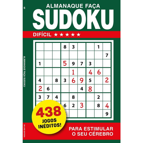 Livro Jogo Sudoku Importado Nível Fácil Médio e Difícil