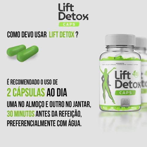 Kit 04 Lift Detox Caps 60 C\u00e1psulas Cada 500Mg - Original em Promo\u00e7\u00e3o ...