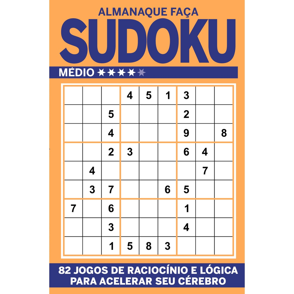 Revista Passatempo Almanaque Faça Sudoku Nível Médio On Line Editora -  Livros de Entretenimento - Magazine Luiza