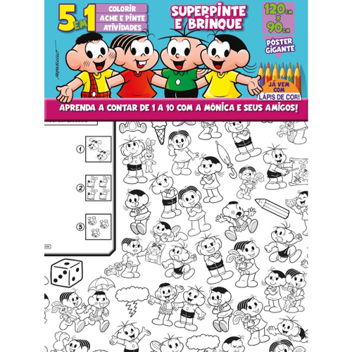 Turma da Monica em Portugues Cor Colorir Desenhos da Turma da Mônica toy  Magali Cebolinha Cartoons 