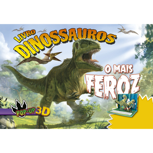 Mundo dos dinossauros - Livro pop up