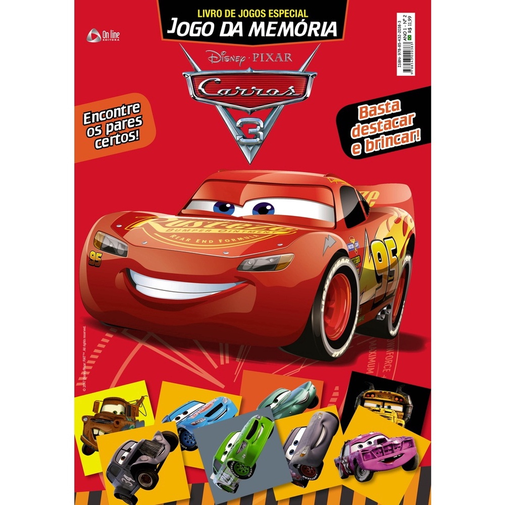 Livro - Disney Pixar - Carros 3 - Livro de jogos especial - Jogo