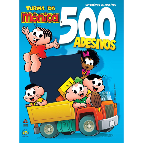 Livro para Pintar e Brincar com 500 Adesivos Turma da Mônica