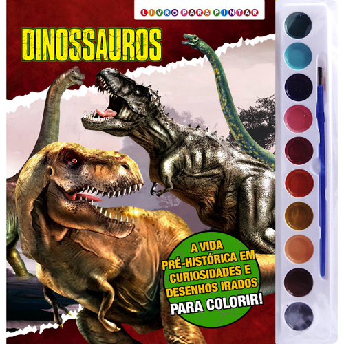 Livro - Dinossauros - Livro para pintar em Promoção na Americanas