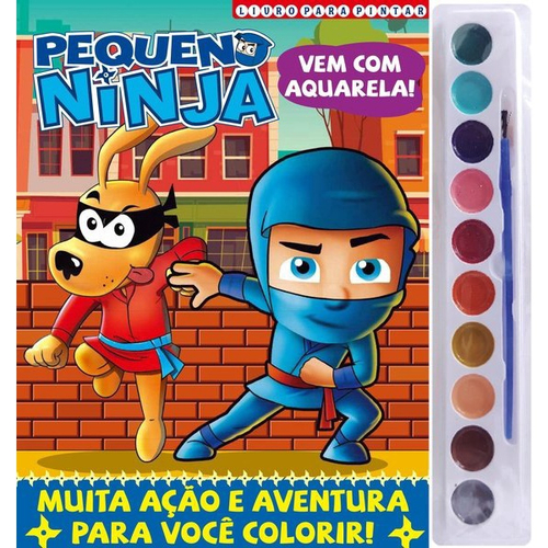 Desenhos de Ninja em Ação 1 para Colorir e Imprimir 