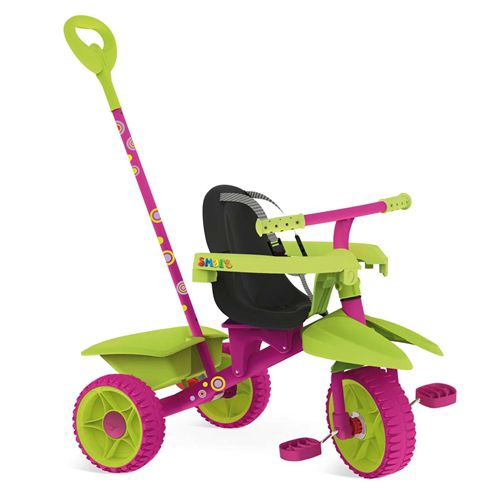 Triciclo Infantil Bandeirante Smart Plus - Vermelho+Verde