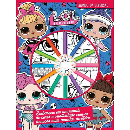 Livro - LOL Surprise - OMG colorindo com adesivos: As amigas mais incríveis  de LOL OMG esperam por cores especiais!