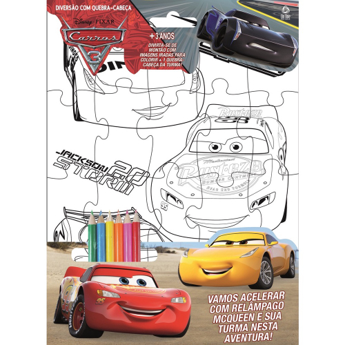 Livro - Disney - Diversão com quebra-cabeça - Carros 3 em Promoção na  Americanas