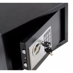 Cofre Digital Eletrônico Com Senha E Chave Aço 23X17Cm é boa?