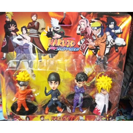 Kit com 4 Bonecos Desenho Naruto Shippuden na Americanas Empresas