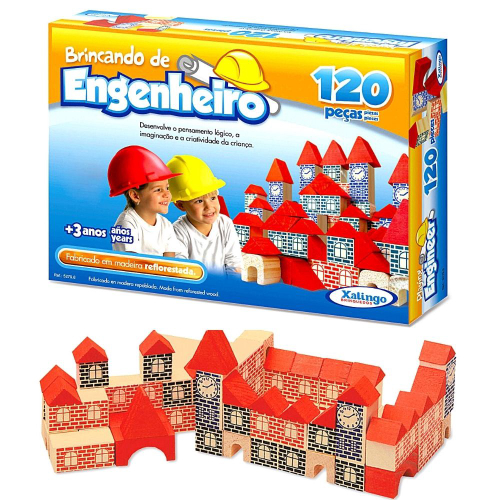 Brinquedo Jogo Educativo Pedagógico Torre Inteligente Carlu Empilhar Menino  Menina 3 Anos