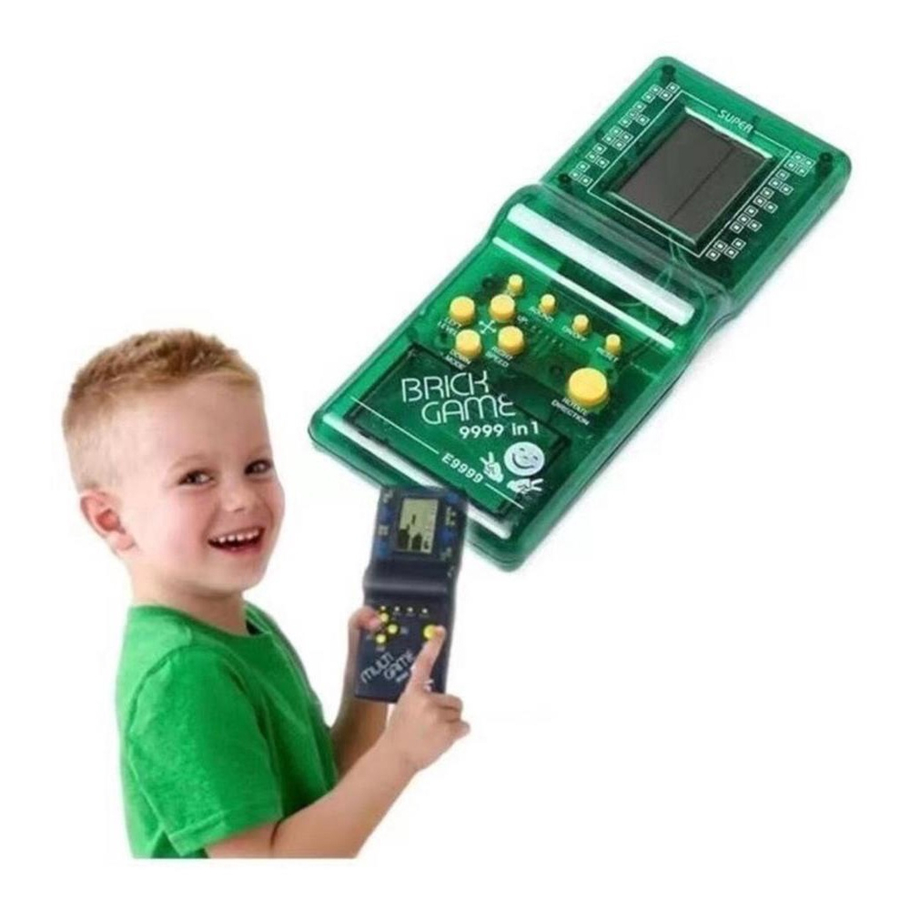 Brinquedo Mini Game Portátil LCD Eletrônico Classico Jogos Tetris 23/  quebra Cabeça/ Blocos Adulto Infantil