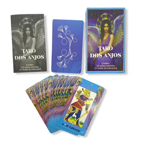 Baralho Tarot dos Orixás Colorido Oráculo Deck 22 Cartas 