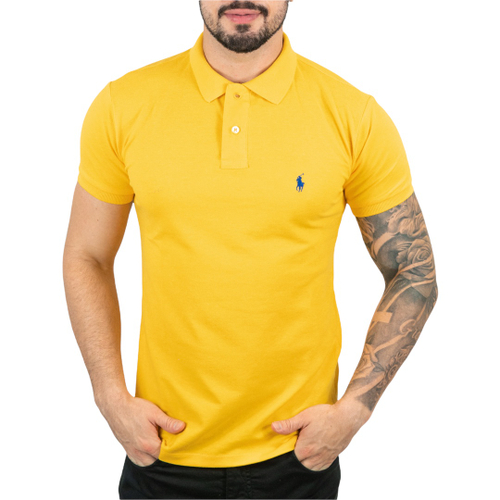 Camisa Polo Ralph Lauren Brasil Amarela - Compre Agora