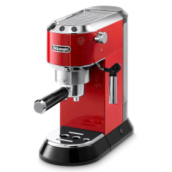 Cafeteira Elétrica Máquina de Café Expresso Manual Delonghi Dedica 1450W 220V 15 Bar Vermelha com Espumador - EC680R Menor preço em Cafeteira Elétrica Máquina de Café Expresso Manual Delonghi Dedica 1450W 220V 15 Bar Vermelha com Espumador - EC680R