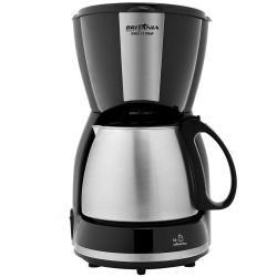 Cafeteira Inox 15 Preto Britânia 220V Menor preço em Cafeteira Inox 15 Preto Britânia 220V
