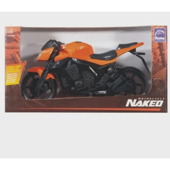 Moto Naked Motorcycle Roma Brinquedos 0901 3+ Chumbo