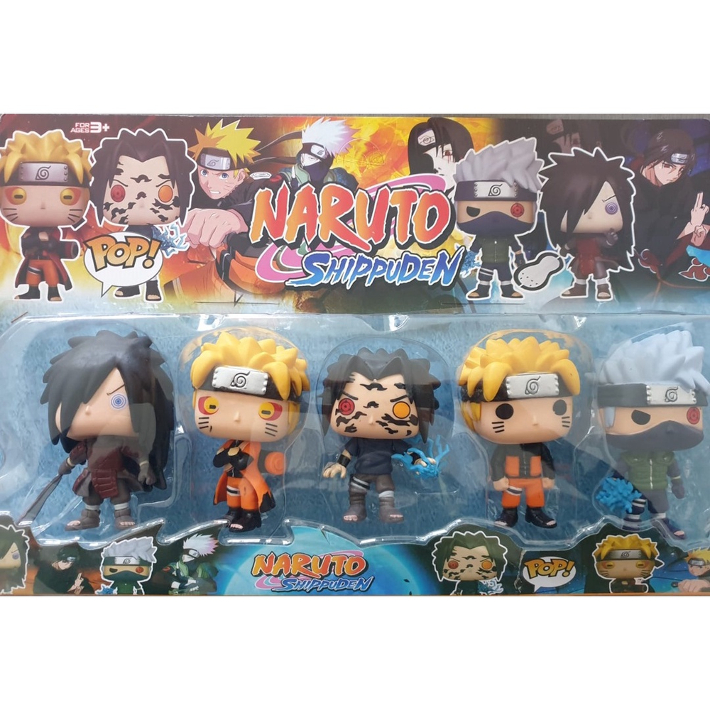 Kit com 5 Bonecos Desenho Naruto Shippuden Pop Grande em Promoção na  Americanas