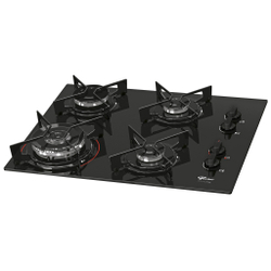 Fogão Cooktop Fischer 4Q Fit Line Gás tc Mesa Vidro Menor preço em Fogão Cooktop Fischer 4Q Fit Line Gás tc Mesa Vidro