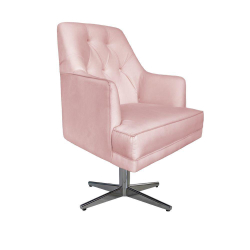 Poltrona Decorativa Paris Retro Suede Rosa Bebe - Dominic Decor Menor preço em Poltrona Decorativa Paris Retro Suede Rosa Bebe - Dominic Decor