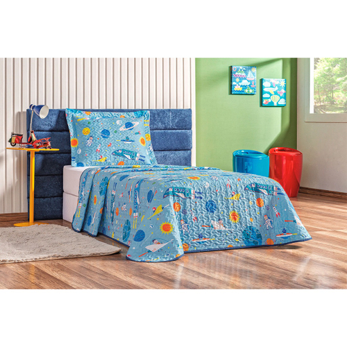 Cobre Leito Infantil Menina Bailarina Ballet Estampado Dupla Face Tecido  Microfibra + Jogo De Cama - 5 Peças