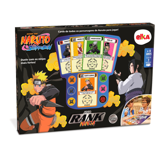 Jogo Naruto Rank Ninja Tabuleiro Infantil 1189 - Elka Brinquedos