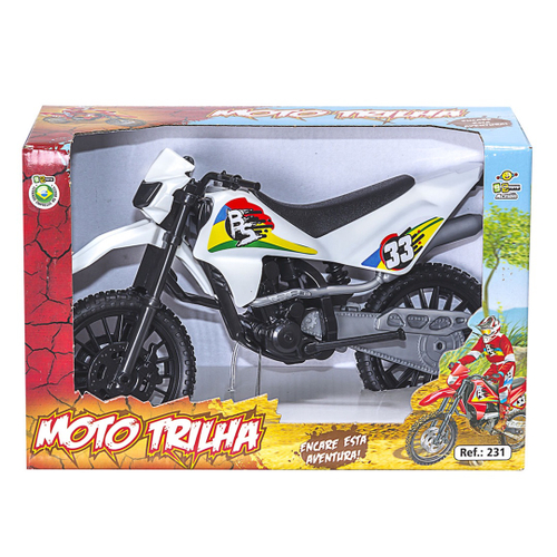 Moto Cross Trilha Roda Livre Colors 27cm BS Toys - Lojas Tem