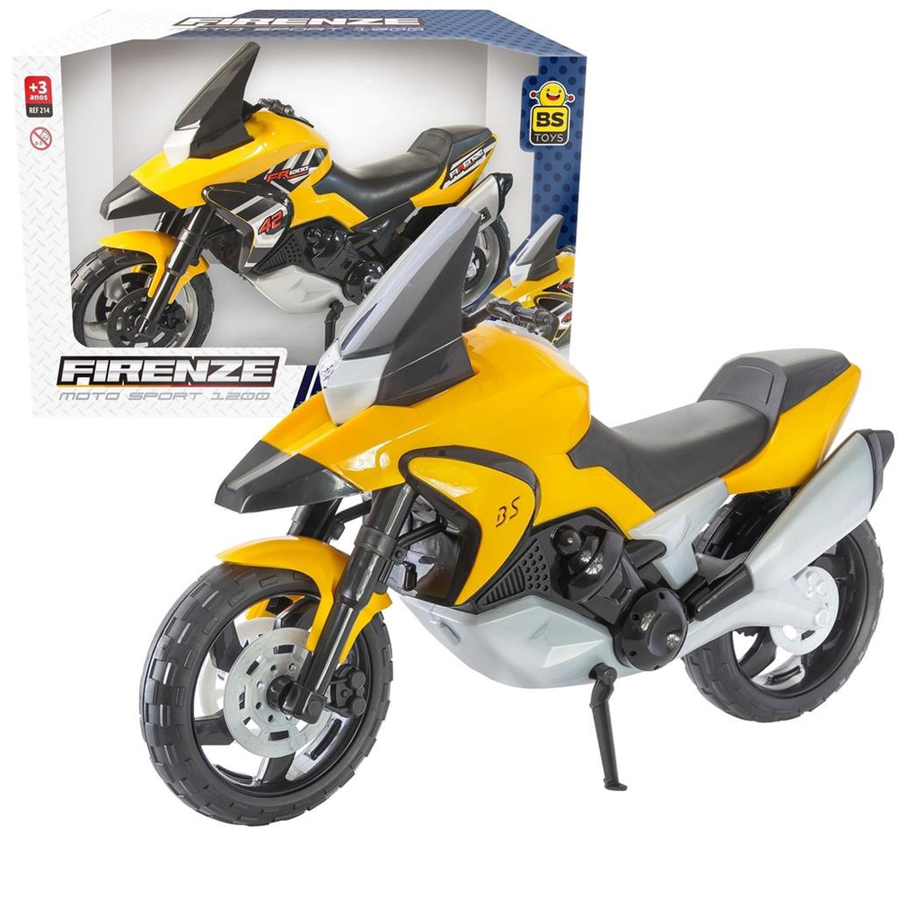 Moto Brinquedo Firenze Sport 1200 Amarelo BS Toys BS Toys