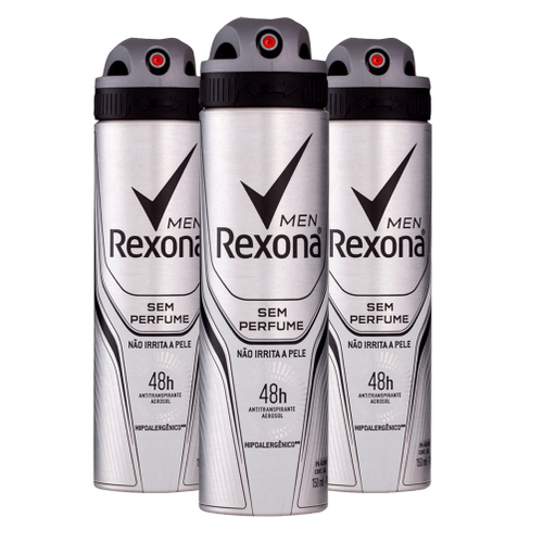 Desodorante Rexona Men Sem Perfume Aerosol 150ml