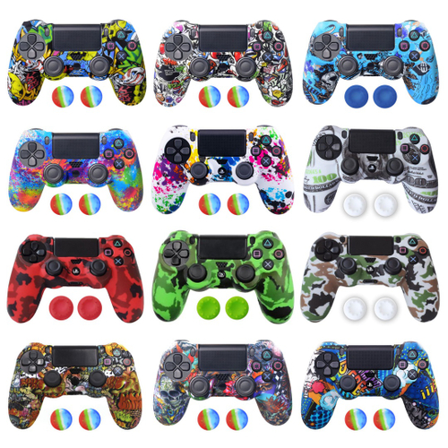 Capa Proteção Silicone 3 Cores Playstation5 Controle Ps5 Camuflada