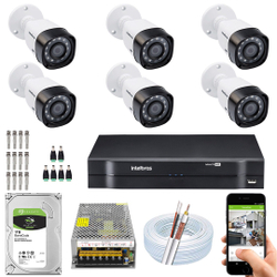 Kit 6 Câmeras Intelbras Vhd 1220 B G4 Full HD Mhdx 1008 10a Menor preço em Kit 6 Câmeras Intelbras Vhd 1220 B G4 Full HD Mhdx 1008 10a