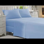 Jogo De Cama 100% algodão Com Lençol de Cima queen 4 Peças 180 Fios cor: azul